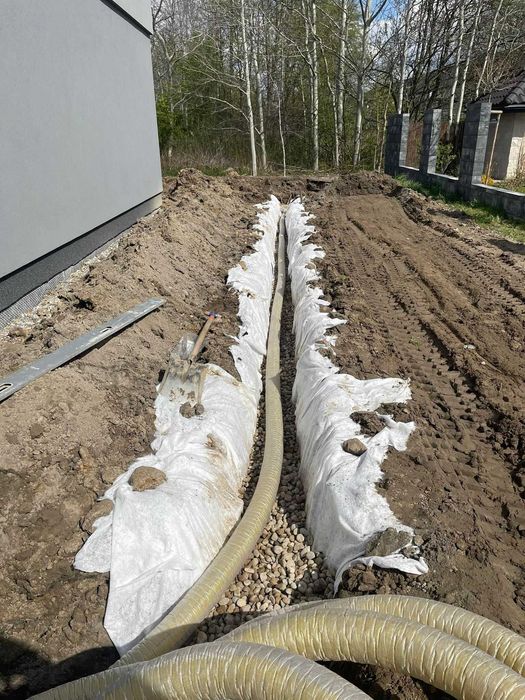 Odwodnienia, drenaże, odprowadzanie wody deszczowej