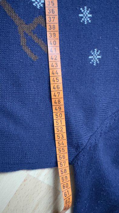 Świetny świąteczny sweter męski firmy Peacocks rozmiar L