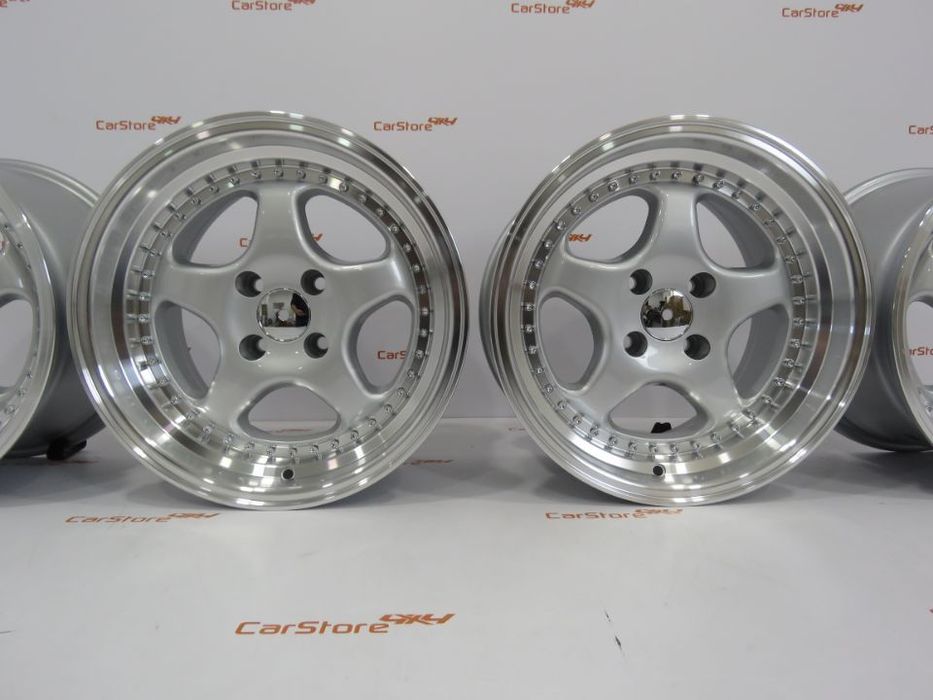 Jantes Look BBS 15 x 8 et 20 4x100 Cinza + Aba Polida