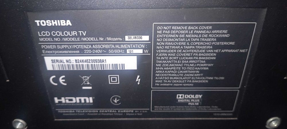 Telewizor TOSHIBA 32LV833G + PILOT