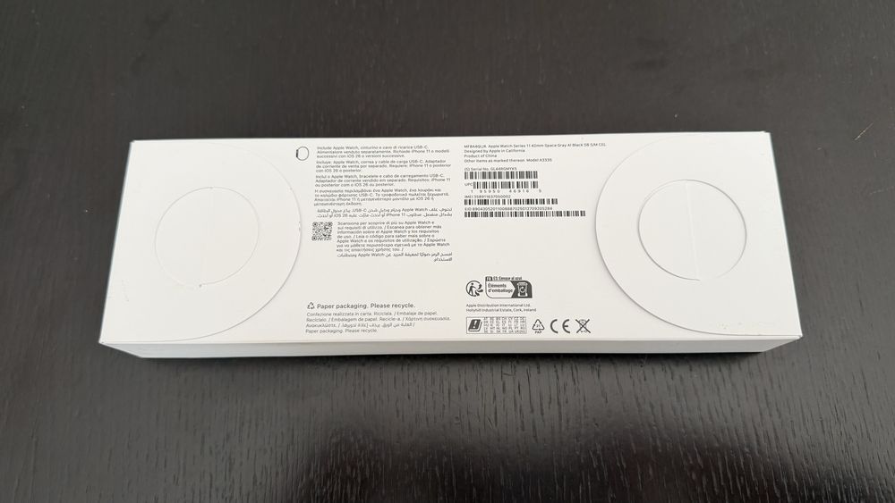 Apple Watch Series 11 42mm GPS + Cellular NOVO SELADO
