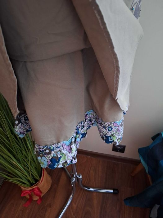 Spódniczka do kolan khaki rozkloszowana nowa Reporter XS/S (34/36)