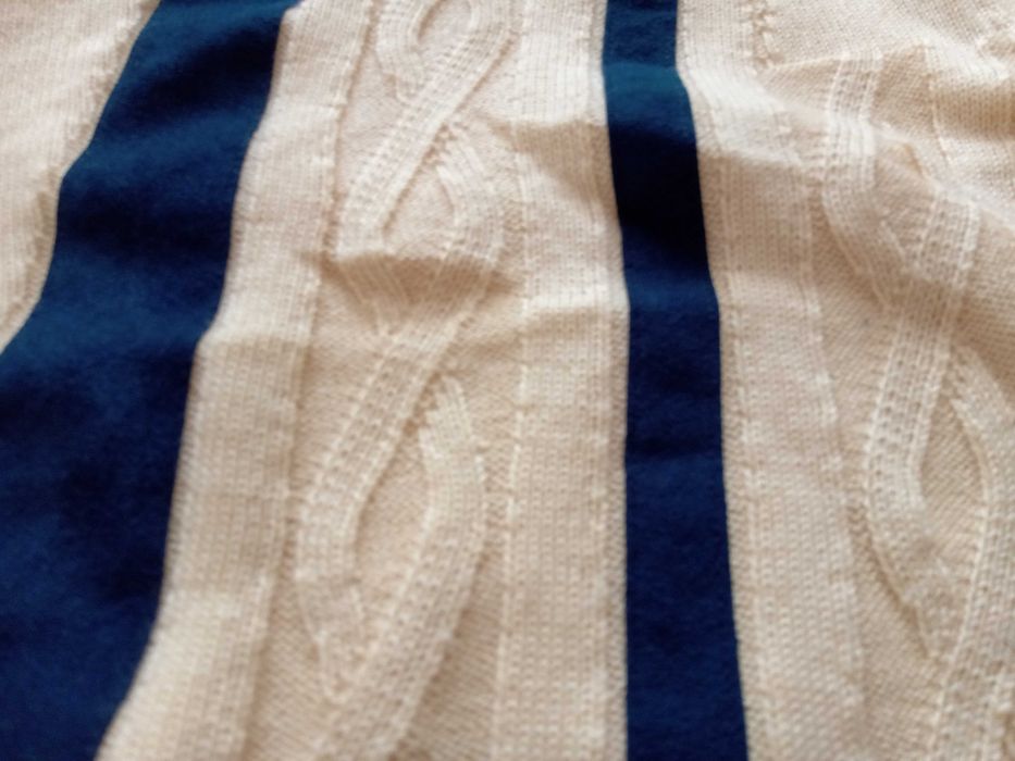 Dalmine Uomo żółty sweter szpic warkocze XL 54 100% pure new wool