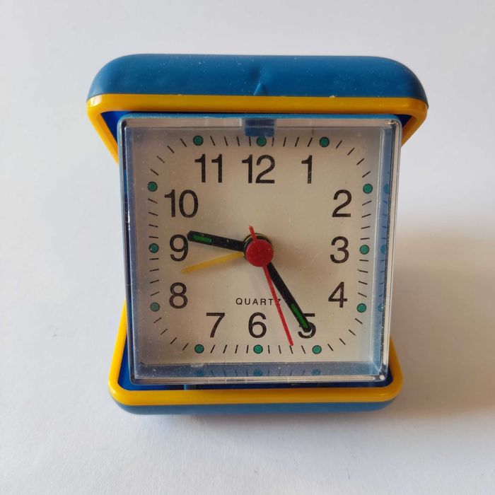 Zegarek / budzik podróżny - vintage - lata 90 - kwarcowy