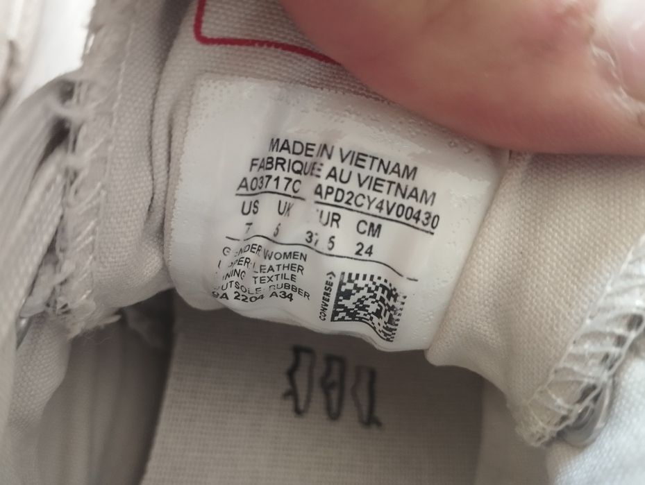 Високі кеди Converse шкіряні