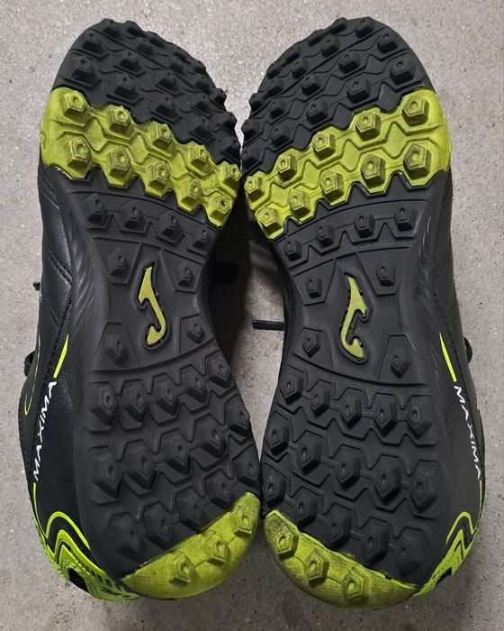 Sapatilha / Chuteira indoor Joma Maxima 2451 Black Lemon Turf - Tam. 42