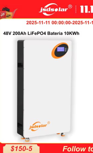 Акб JSDSOLAR 48V200A 10kW аккумулятор Lifepo4 в наяаності