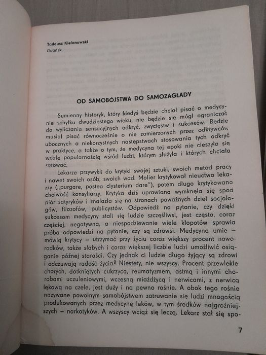 Człowiek zabija siebie sam 1981 rok