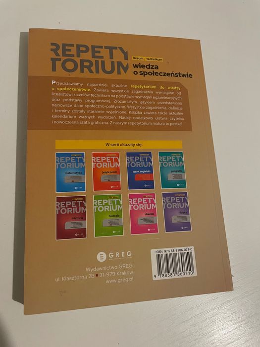 Repetytorium wos  matura GREG