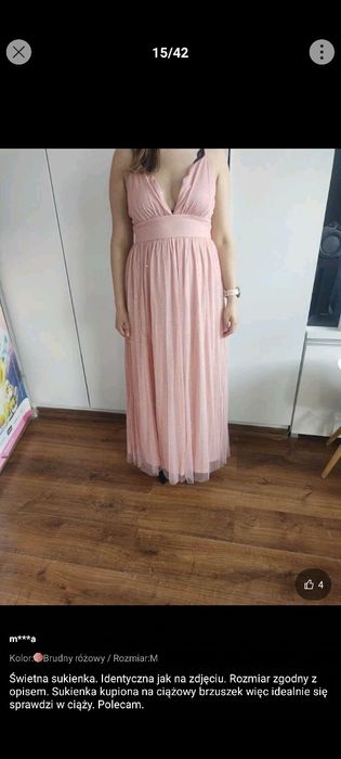 Elegancka sukienka na wesele M
