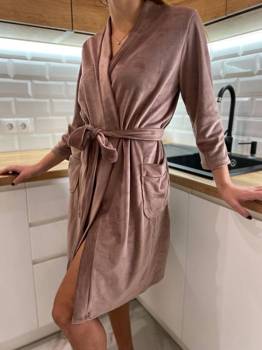 Акція 3 дні! Жіночий велюровий домашній Халат Женский велюровый Турция