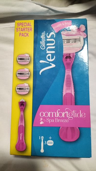 Maszynka do golenia z 3 ostrzami, Gillette Venus comfortglide spa brez