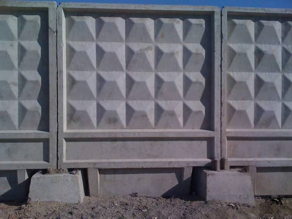 Забор, Забор Бетонный, Огорожа, Паркан, бетонний, Панелі Огорожі, П6ВК