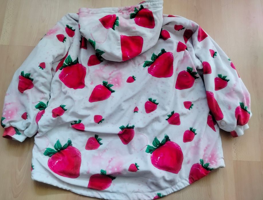 Bluza truskawki r.S Primark piżama kożuszek