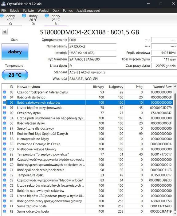 Dysk zewnętrzny USB SEAGATE Expansion 8TB HDD
