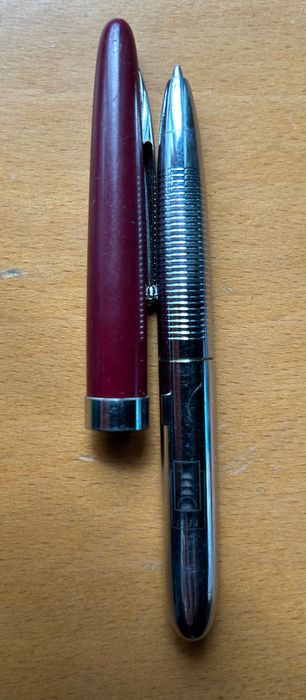 Vintage Pocket Bordeaux Vermelho Escuro Rollerball / Ballpoint Caneta