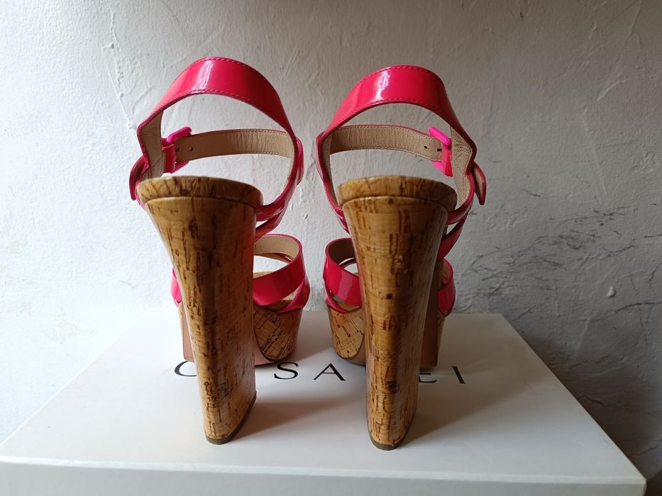 Sandały CASADEI 37, 13,3 cm obcas, 3,5 cm platforma