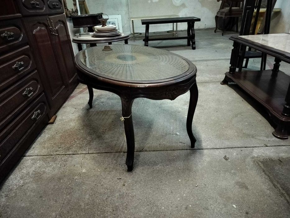 Mesa de Centro em Palhinha - Vintage