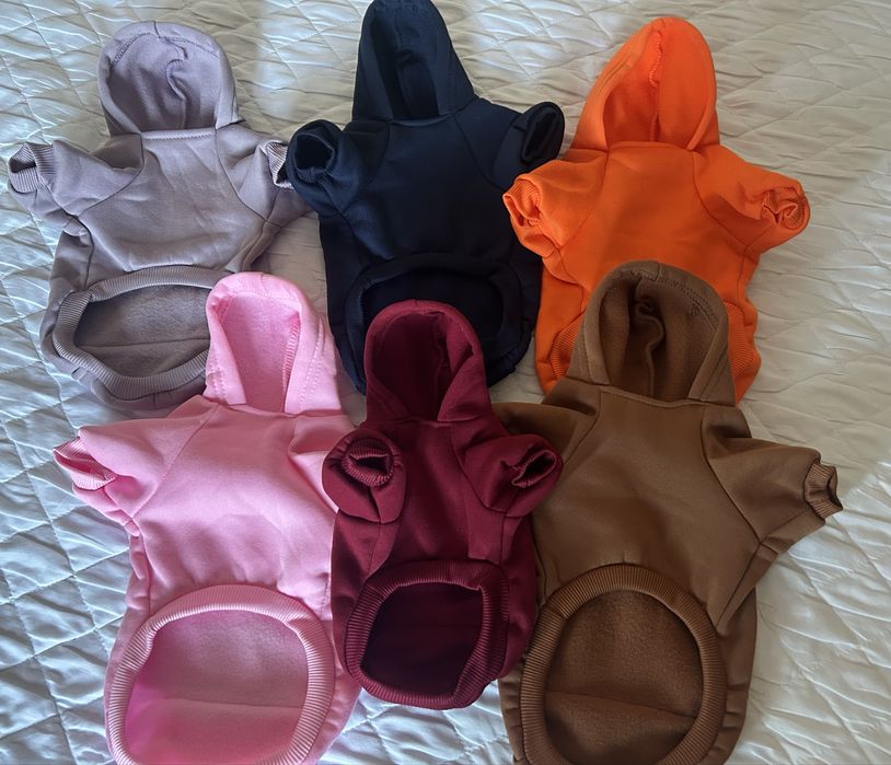 Худі для собак та котів, теплі кофти з капюшоном (pозмір ХS- XL)