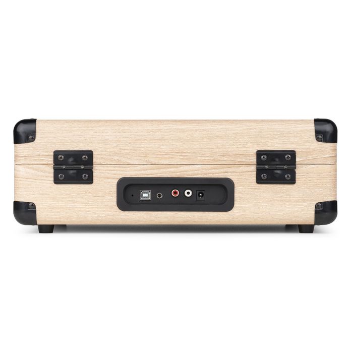 Gramofon Retro Bluetooth Głośniki AUX in Jasny Gramofon w Walizce