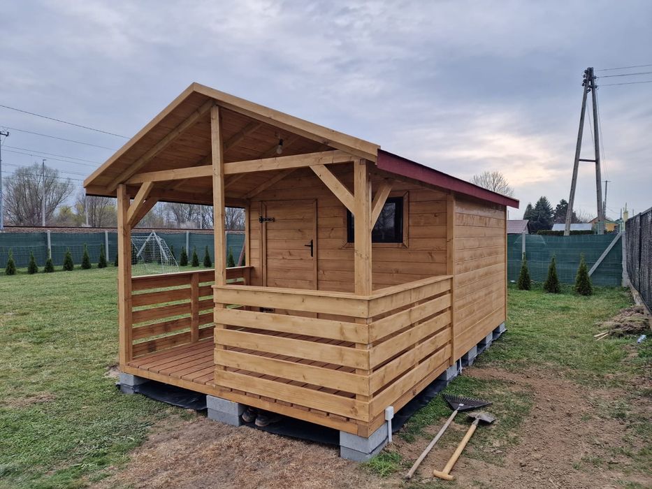 Domek ogrodowy 5x3 na działkę ROD z tarasem | NOWY | Producent