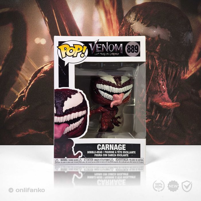 Funko POP: Carnage 889 Marvel Venom + [протектор]