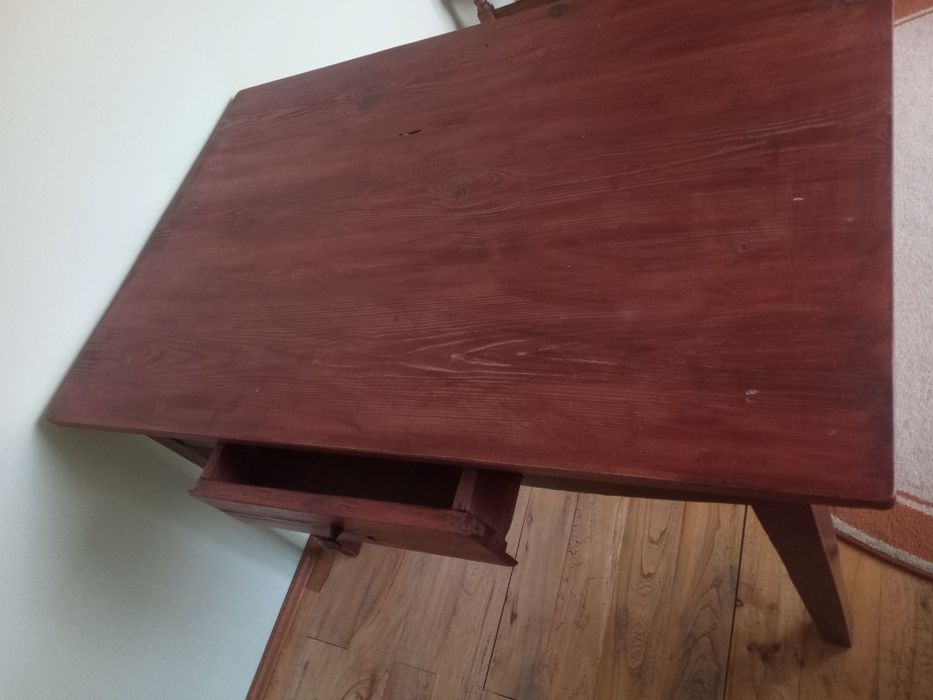 Stół z szufladą PRL