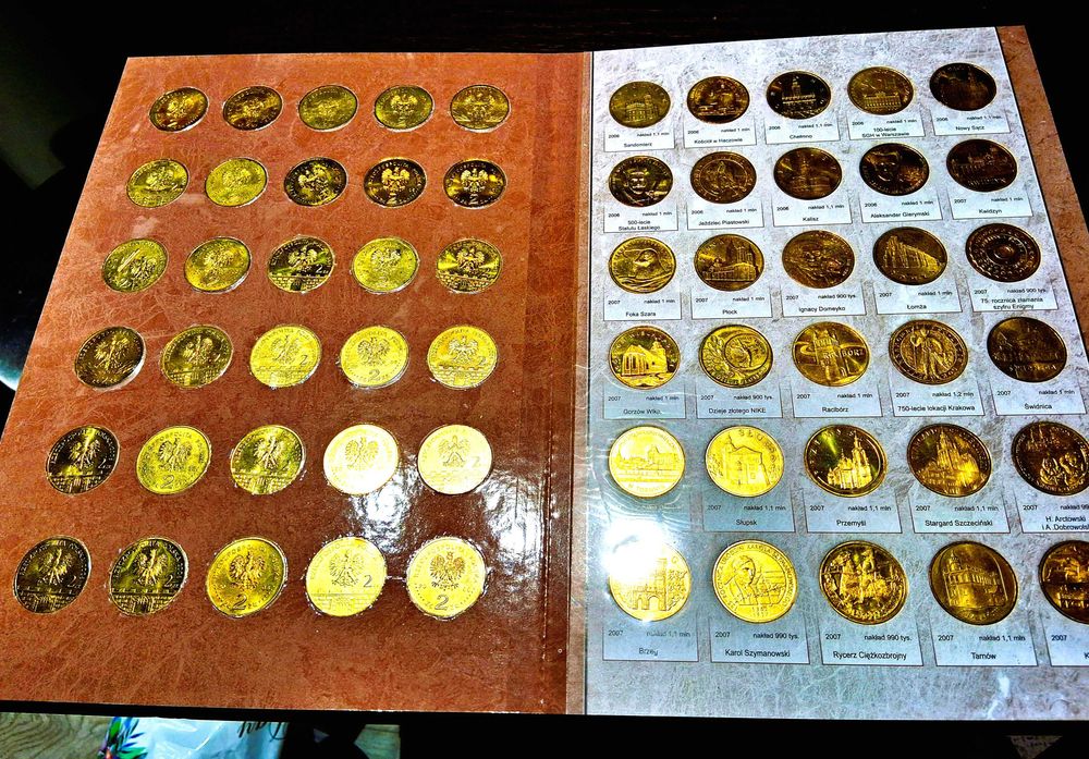 2 zł. i 5 zł. Nordic Gold, MENNICZE - 502 szt.