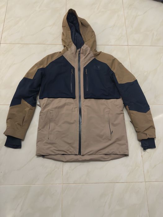 Kurtka Snowboardowa 4F Membrana 10 000 beżowo granatowa