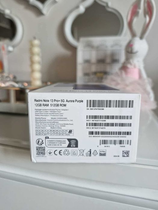 Xiaomi Redmi Note 13 Pro+ smartfon 12 GB / 512 GB 5G fioletowy