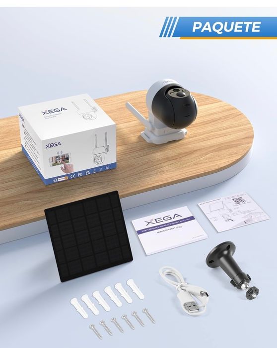 Câmara solar 4G 2K 3MP