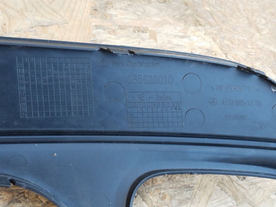 Mercedes CLA C117 AMG 13-19 губа спойлер диффузор бампера заднего