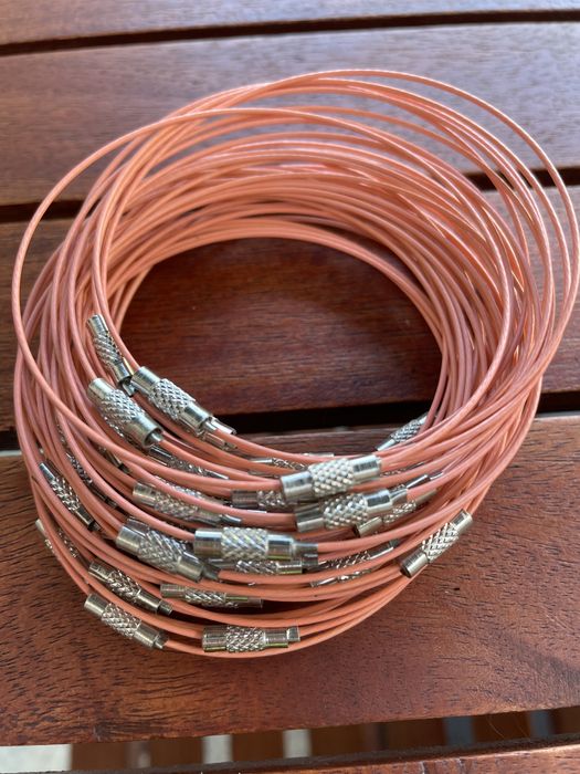 Pulseiras em aco para DIY