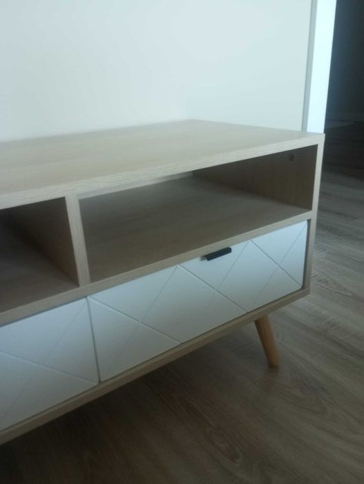 Conjunto de 2 aparadores carvalho e branco novos ou em separado