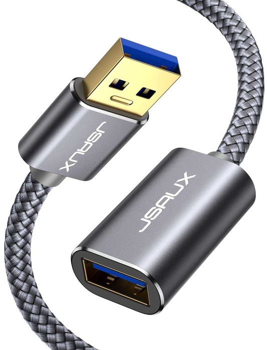 JSAUX Przedłużacz USB 3.0 2 m, wtyczka USB A