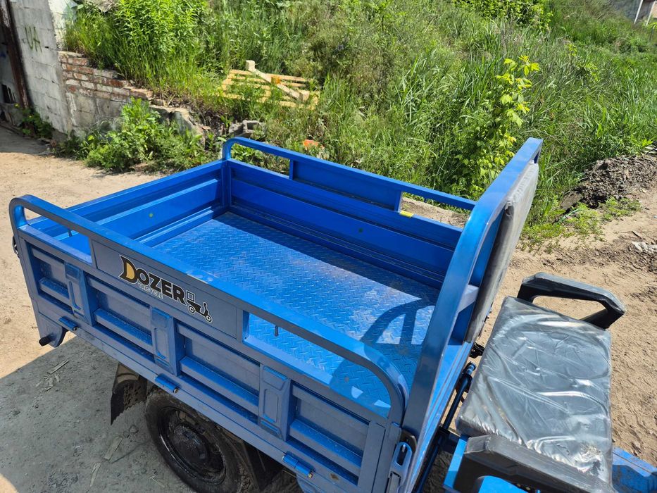 Электро трицикл Грузовой Дозер 1200 ватт Бесплатная доставка