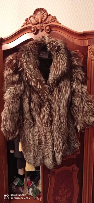 Полушубок  чернобурка