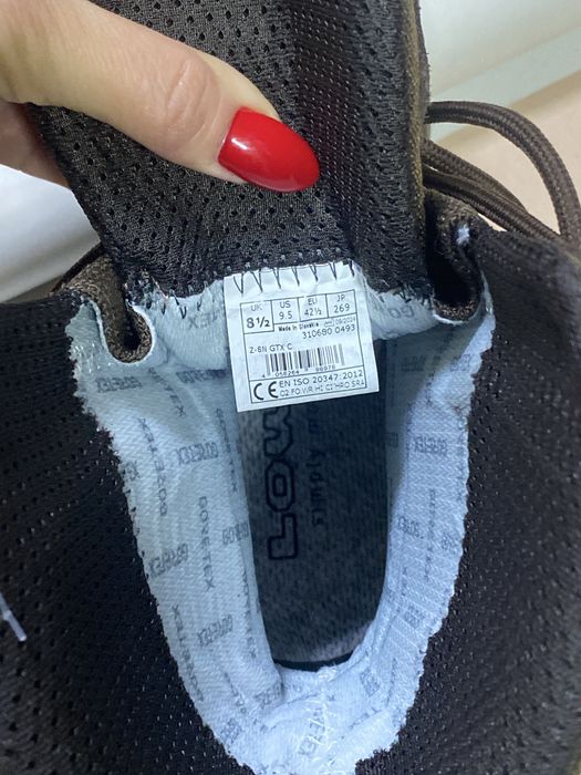 42.5р. Берці LOWA Z-8N GTX C Hi TF Dark Brown ботінки ОРИГІНАЛ