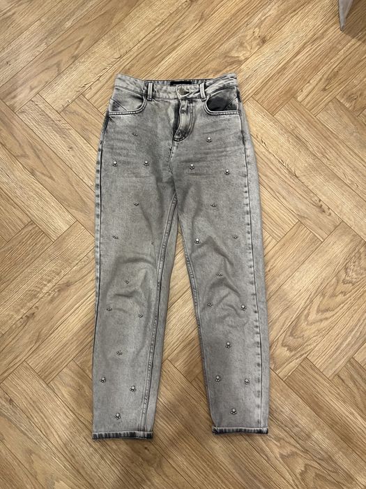 Spodnie mom’s fit wysoki stan 34 XS