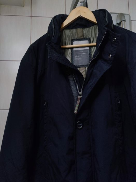 Kurtka męska elegancka niebieska granatowa Calamar classic XL czerwona