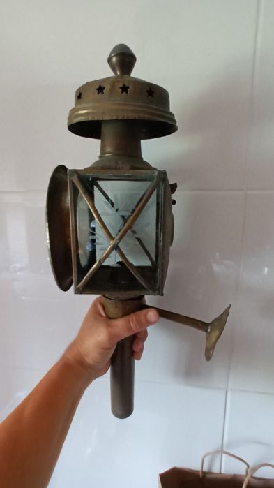 Par de lanternas de carruage 45 cmm com suporte de parede
