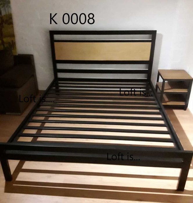 Ліжко з металу. Меблі на замовлення. Ліжко Лофт. Меблі. Мебель. Диван.