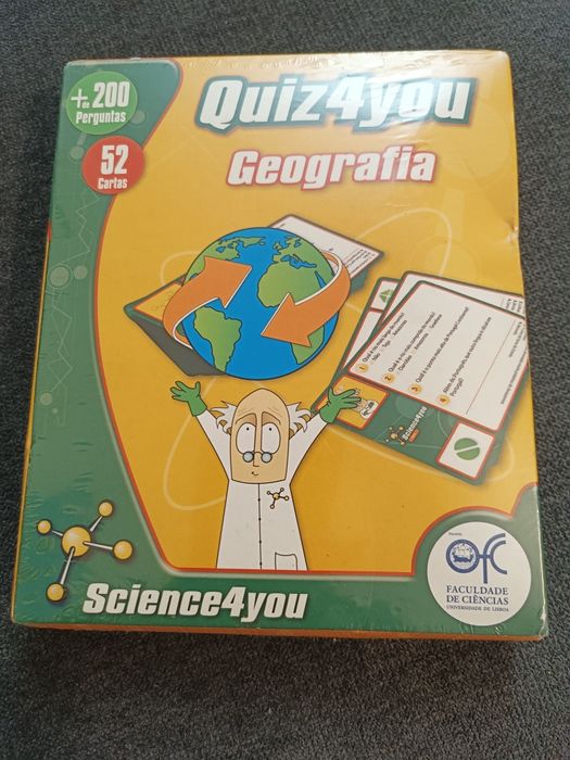 Jogo didáctico Quiz4you Geografia ainda embalado