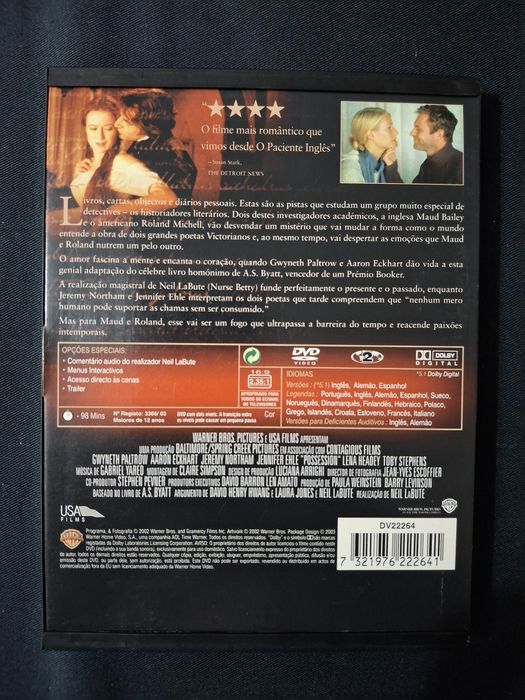 DVD Possessão  Legendado em Português.