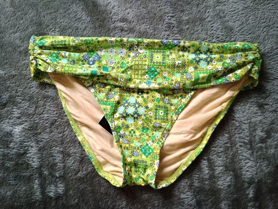 Dół od bikini Zielone wzory