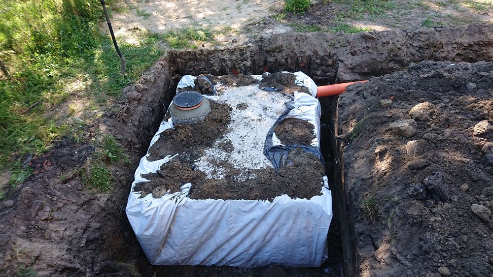Szamba betonowe z wykopem