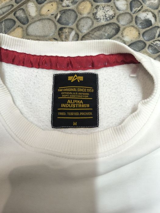 Оригинальный свитшот кофта Alpha Industries Basic Logo Размер M