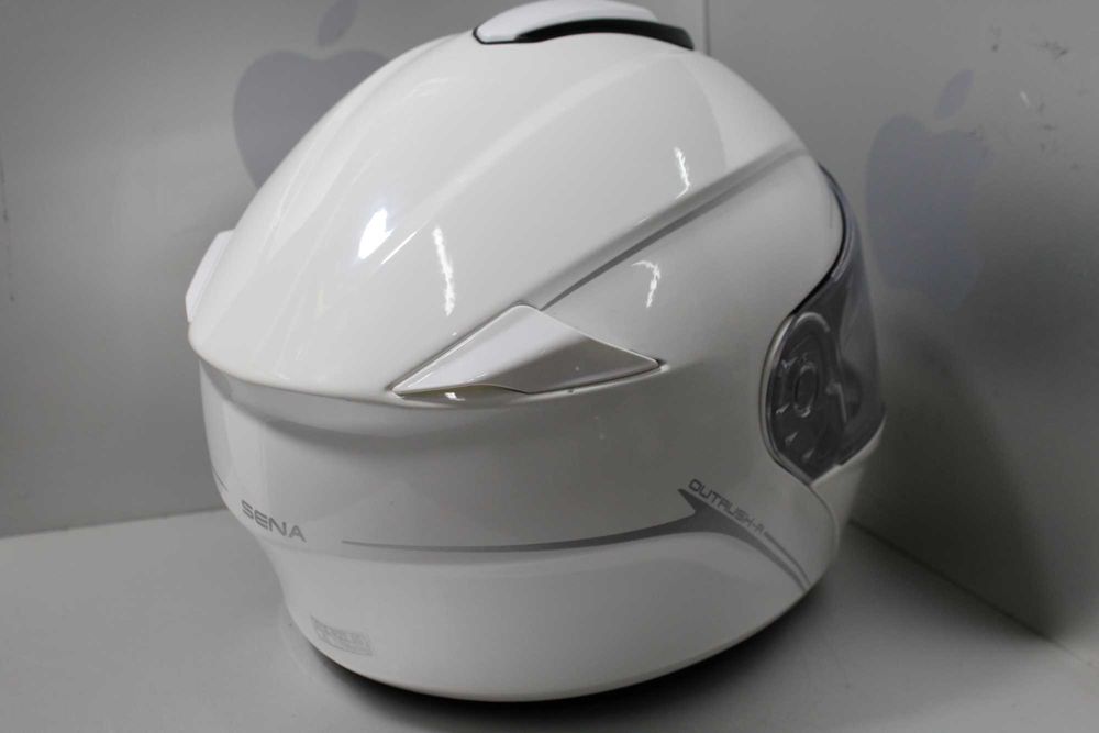 Мотошолом Білий SENA Outrush R SP85 Bluetooth XL-60см