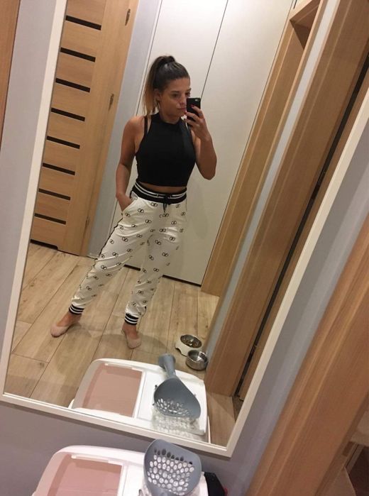 Dres Valentino spodnie bluza biały komplet