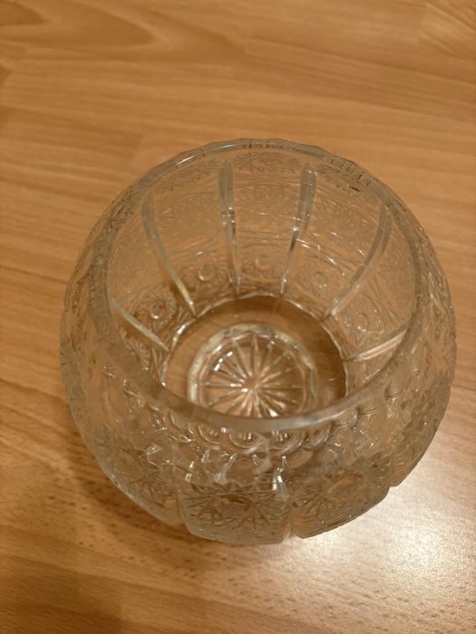 Kryształ kryształowa kula miseczka pojemnik misa PRL nieużywana